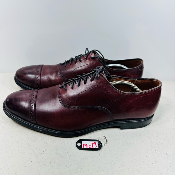 Allen Edmonds Park Avenue Burgundy Oxfords Men’s Size 11 Dress Shoes Cap Toe